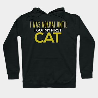 I Was Normal Until I Got My First Cat Hoodie